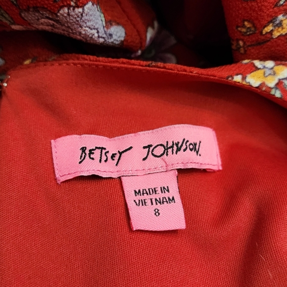 Betsey johnson red floral maxi dress - Picture 5 of 5